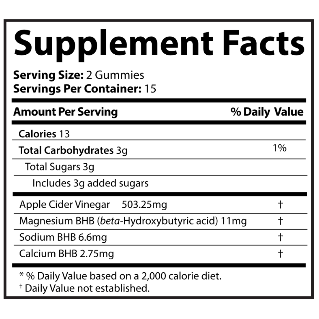 Keto ACV Gummies - Advanced Formula with Keto Ingredients | Apple Cider Vinegar Cleanse | Pectin-Based | Made in USA | 30 Count